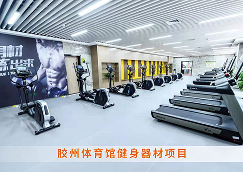 ​熊猫体育体育为胶州体育馆打造的健身房